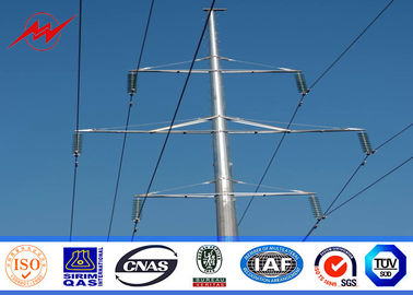 จีน 15M Octagonal Electric Insulators Distribution Poles For 132KV Electrical Power ผู้ผลิต